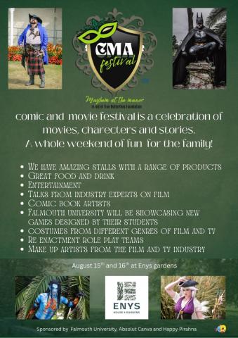 Charity Comic & Movie Fest at Enys Gardens